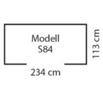 KOVINSKA VRTNA HIŠKA GLOBEL SKILLION 84 ANTRACIT Š234 X G113 X V199 CM - slika 5